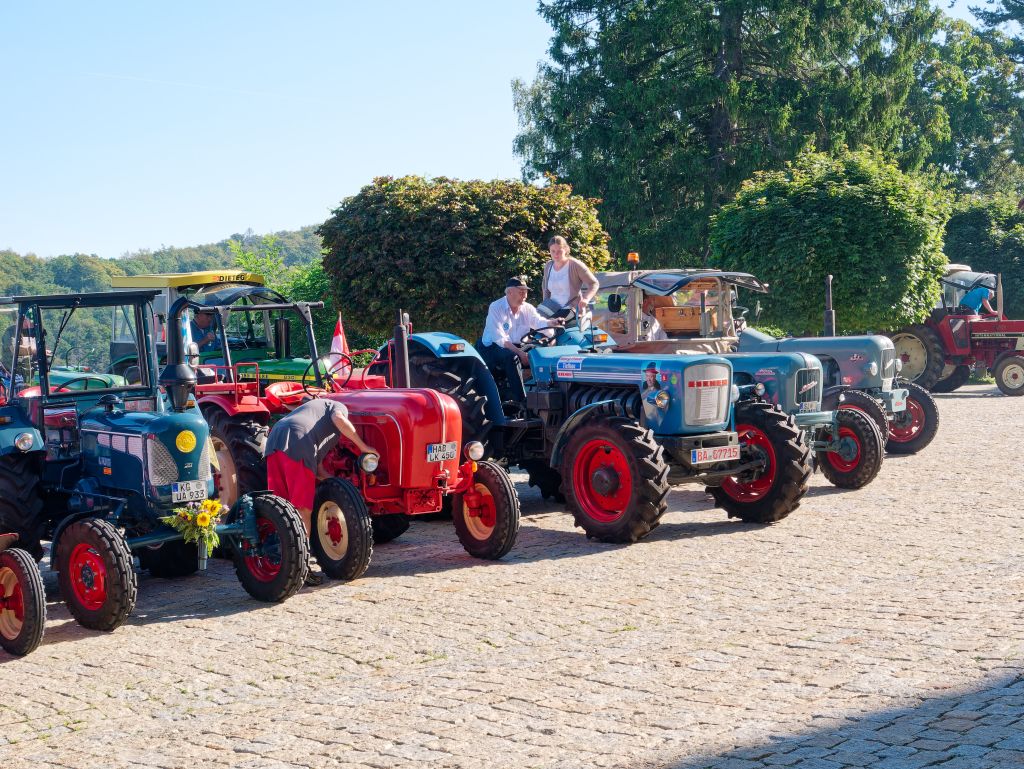 Traktoren-Wallfahrt nach Vierzehnheiligen